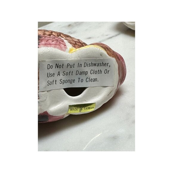 Vintage Ceramic Thanksgiving Turkey Taper Candle Holders Set Of 2 Fall Harvest - Picture 4 of 8